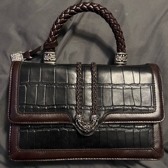 marc chantal Handbags - Marc Chantal satchel bag faux crocodile embossing with shoulder strap